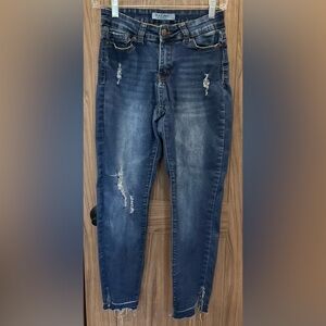 Wax Los Angeles Womens Distressed Jeans Size Juniors 7